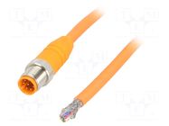 Cable: for sensors/automation; M12; PIN: 8; straight; 10m; plug LUMBERG AUTOMATION