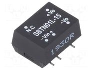 Converter: DC/DC; 1W; Uin: 4.5÷5.5VDC; Uout: 15VDC; Iout: 6.7÷67mA MEAN WELL