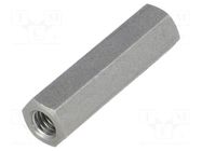 Screwed spacer sleeve; 30mm; Int.thread: M5; hexagonal DREMEC