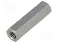 Screwed spacer sleeve; 30mm; Int.thread: M5; hexagonal DREMEC
