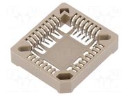 Socket: integrated circuits; PLCC32; SMT; phosphor bronze; tinned HSM