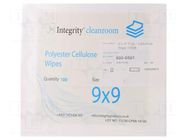 Cleaning cloth: cloth; dry; 228.6x228.6mm; cellulose,polyester ANTISTAT
