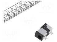 Connector: DC supply; socket; male; angled 90°; SMT; 2.35/0.7mm HSM