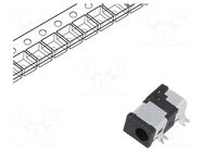 Connector: DC supply; socket; male; angled 90°; SMT; 2.35/0.7mm HSM
