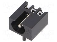 Connector: DC supply; socket; male; angled 90°; THT; 5.5/2.1mm HSM
