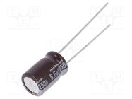 Capacitor: electrolytic; THT; 5.6uF; 250VDC; Ø8x11.5mm; ±20% 