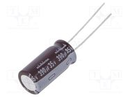 Capacitor: electrolytic; low ESR; THT; 390uF; 35VDC; Ø10x22mm; ±20% NICHICON