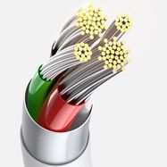 Baseus Superior 3in1 USB cable - Lightning / USB Type C / micro USB 3.5 A 1.5 m blue (CAMLTYS-03), Baseus