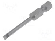 Screwdriver bit; slot; 3,0x0,5mm; Overall len: 50mm WERA