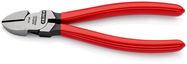 KNIPEX 70 01 160 EAN Diagonal Cutter plastic coated black atramentized 160 mm