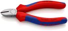 KNIPEX 70 02 125 Diagonal Cutter with multi-component grips black atramentized 125 mm