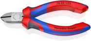 KNIPEX 70 02 125 Diagonal Cutter with comfort handles black atramentized 125 mm