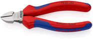 KNIPEX 70 02 140 Diagonal Cutter with multi-component handles black atramentized 140 mm
