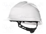 Protective helmet; adjustable; Size: 53÷63mm; white; -30÷50°C DELTA PLUS