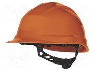 Protective helmet; adjustable; Size: 53÷63mm; orange; -30÷50°C DELTA PLUS