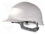 Protective helmet; adjustable; Size: 53÷63mm; white; ZIRCON I DELTA PLUS