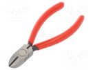 Pliers; side,cutting; handles with plastic grips; 125mm KNIPEX