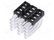 Fiber for LED; Ø2mm; No.of mod: 12; round; Front: convex MENTOR