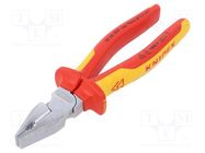 Pliers; insulated,universal; steel; 200mm KNIPEX