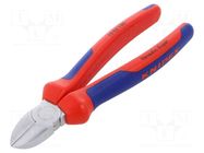 Pliers; side,cutting; ergonomic two-component handles; 180mm KNIPEX