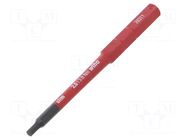 Interchangeable blade; insulated; hex key; HEX 2.5mm; max.3.8Nm WIHA