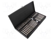 Kit: screwdriver bits; hex key,spline (12-angles),Torx®; 40pcs. YATO