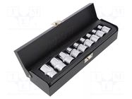 Wrench-set; Torx® socket,socket spanner; Chrom-vanadium steel YATO