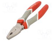 Pliers; gripping surfaces are laterally grooved,universal YATO