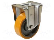 Transport wheel; Ø: 200mm; W: 50mm; H: 250mm; permanent; 387kg; steel ELESA+GANTER