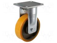 Transport wheel; Ø: 200mm; W: 50mm; H: 252mm; permanent; 387kg; steel ELESA+GANTER