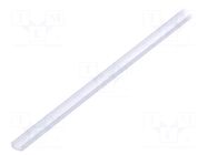 Cover for LED profiles; white; 1m; Kind of shutter: I; push-in TOPMET