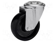Transport wheel; Ø: 80mm; W: 35mm; H: 107mm; torsional; 127kg; steel ELESA+GANTER