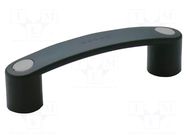 Holder; polypropylene; black; H: 45mm; L: 150mm; W: 28mm; F2: 1kN ELESA+GANTER