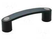 Holder; polypropylene; black; H: 39mm; L: 144mm; W: 26mm; F2: 1kN ELESA+GANTER