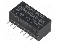 Converter: DC/DC; 2W; Uin: 18÷36VDC; Uout: 5VDC; Uout2: -5VDC; SIP8 MEAN WELL