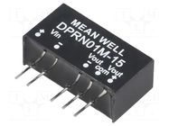 Converter: DC/DC; 1W; Uin: 11.4÷13.2VDC; Uout: 15VDC; Uout2: -15VDC MEAN WELL