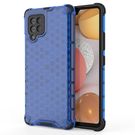 Honeycomb Case armor cover with TPU Bumper for Samsung Galaxy A42 5G blue, Hurtel