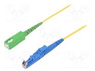 Fiber patch cord; E2/UPC,SC/APC; 2m; Optical fiber: 9/125um; Gold FIBRAIN