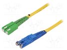 Fiber patch cord; E2/UPC,SC/APC; 2m; Optical fiber: 9/125um; Gold FIBRAIN