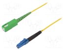 Fiber patch cord; LC/UPC,SC/APC; 3m; Optical fiber: 9/125um; Gold FIBRAIN