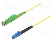 Fiber patch cord; E2/APC,LC/UPC; 3m; Optical fiber: 9/125um; Gold FIBRAIN