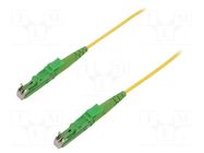 Fiber patch cord; E2/APC,both sides; 1m; Optical fiber: 9/125um FIBRAIN
