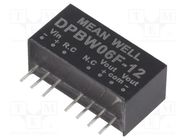 Converter: DC/DC; 6W; Uin: 9÷36V; Uout: 12VDC; Uout2: -12VDC; SIP8 MEAN WELL