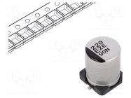 Capacitor: hybrid; 220uF; 25VDC; SMD; ESR: 27mΩ; ZE; ±20%; Ø8x10.2mm PANASONIC