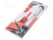Caulking gun; 380mm; aluminium; Kit: 3 application tips YATO
