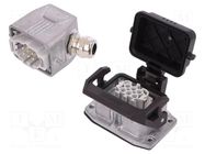Connector: HDC; male + female; PIN: 6; 16A; 500V; HDC; 6+PE; M20 PHOENIX CONTACT