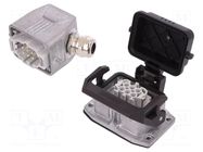 Connector: HDC; male + female; PIN: 6; 16A; 500V; HDC; 6+PE; M20 PHOENIX CONTACT