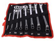 Wrenches set; box,bent; Chrom-vanadium steel; 8pcs. YATO