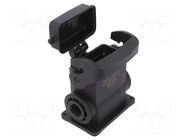 Enclosure for connectors: HDC; size 10B; for panel mounting HARTING