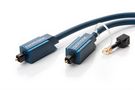 Toslink Cable, 0.5 m - Premium cable | 1x Toslink plug <> 1x Toslink plug | 0.5 m | Polymer fibre optic cable